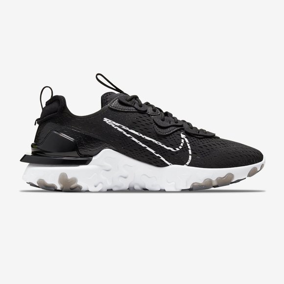 Nike React Vision D/MS/X Black White Men Lifestyle - Picture 6 of 11